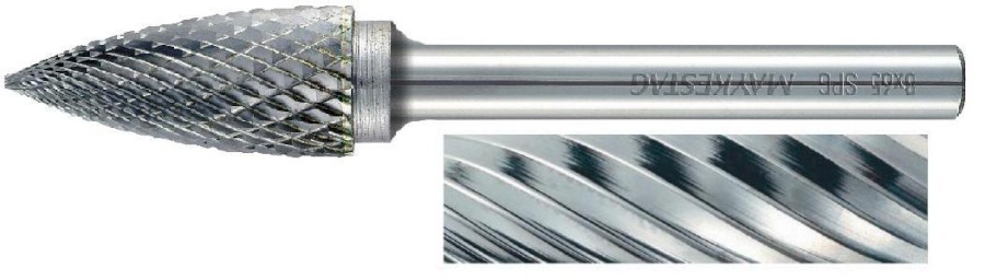 8x65mm SPG, typ ostří   2, SK technická fréza, průměr upínací stopky 6 mm